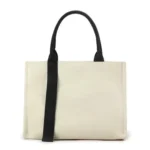 Cotton Canvas Tote Bag with Rope Handle Canvas Bag Beach Bag for Women - Image 2