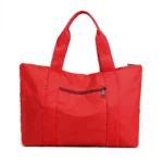 European and American Fashion Simple Solid Color Ladies Shoulder Bag Nylon Waterproof Travel Handbag for Women - Image 4