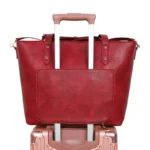 Custom Logo Portable Fashion Elegant Large Capacity Women PU Leather Shopping Shoulder Handbag Tote Bag - Image 4