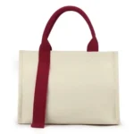 Cotton Canvas Tote Bag with Rope Handle Canvas Bag Beach Bag for Women - Image 3